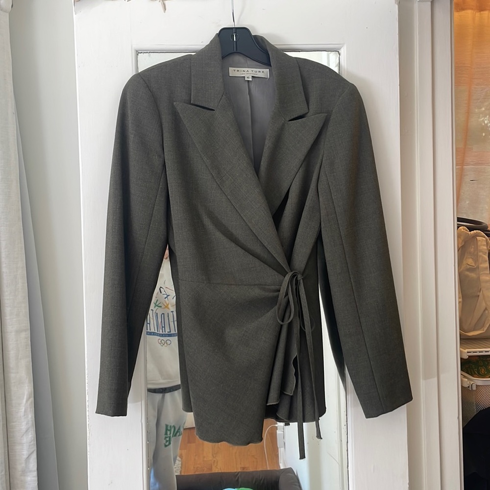 Wrap Waist Blazer